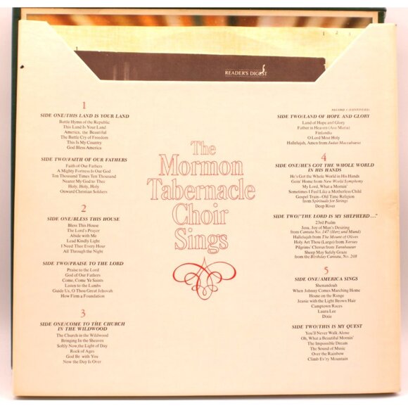 Vintage 1970s The Mormon Tabernacle Choir Sings Vinyl Records 1-5 Readers Digest - Picture 4 of 14